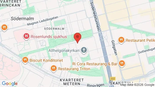 Lägenheter att hyra i Södermalm - kort over placeringen