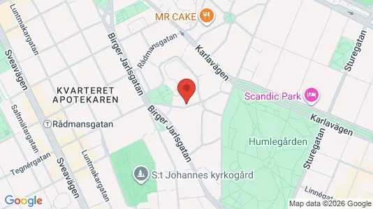 Lägenheter att hyra i Östermalm - kort over placeringen