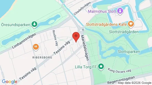 Lägenheter att hyra i Malmö Centrum - kort over placeringen