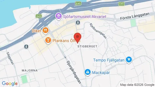 Lägenheter att hyra i Majorna-Linné - kort over placeringen