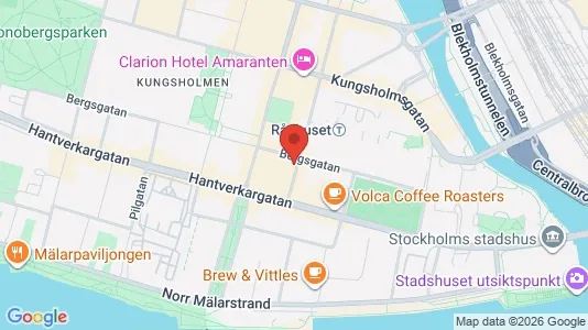 Lägenheter att hyra i Kungsholmen - kort over placeringen