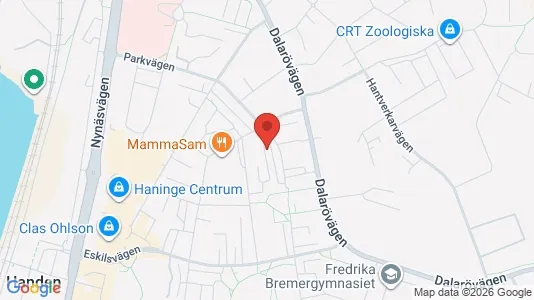 Lägenheter att hyra i Haninge - kort over placeringen