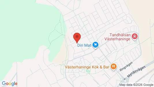 Lägenheter att hyra i Haninge - kort over placeringen
