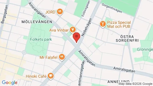 Lägenheter att hyra i Malmö Centrum - kort over placeringen