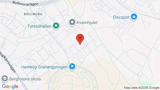 Lägenheter att hyra i Tyresö - kort over placeringen