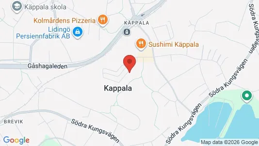 Lägenheter att hyra i Lidingö - kort over placeringen