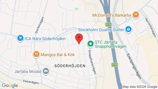 Lägenheter att hyra i Järfälla - kort over placeringen