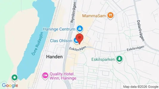Lägenheter att hyra i Haninge - kort over placeringen