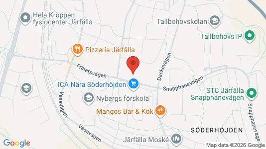 Lägenheter att hyra i Järfälla - kort over placeringen