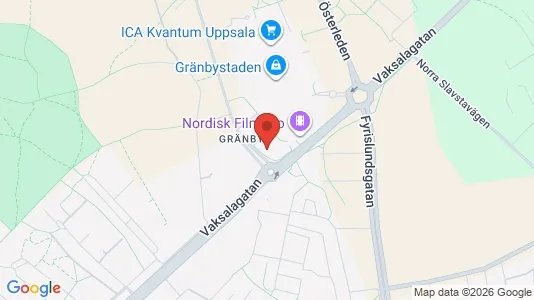 Lägenheter att hyra i Uppsala - kort over placeringen