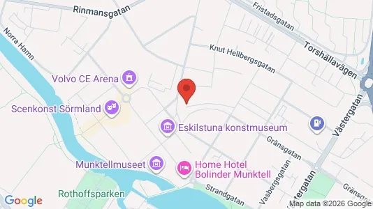 Lägenheter att hyra i Eskilstuna - kort over placeringen