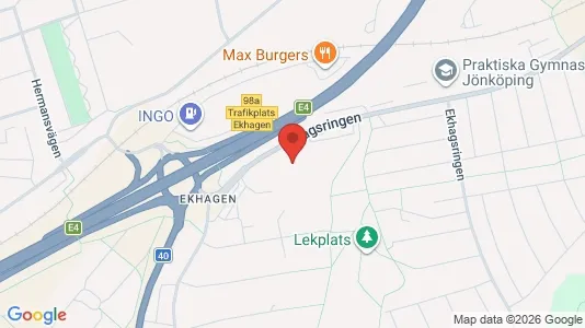 Lägenheter att hyra i Jönköping - kort over placeringen
