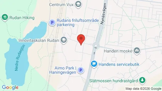 Lägenheter att hyra i Haninge - kort over placeringen
