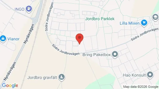 Lägenheter att hyra i Haninge - kort over placeringen