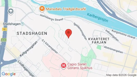 Lägenheter att hyra i Kungsholmen - kort over placeringen