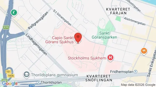 Lägenheter att hyra i Kungsholmen - kort over placeringen