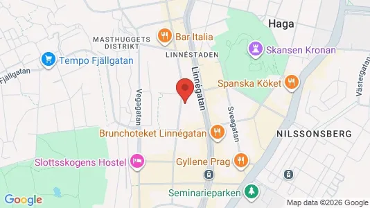 Lägenheter att hyra i Göteborg Centrum - kort over placeringen