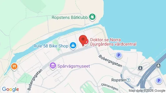 Lägenheter att hyra i Gärdet/Djurgården - kort over placeringen