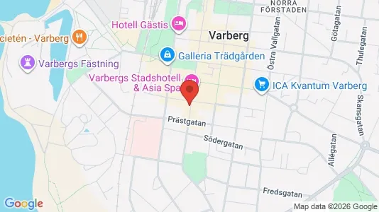 Lägenheter att hyra i Varberg - kort over placeringen