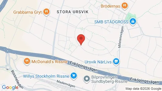 Lägenheter att hyra i Sundbyberg - kort over placeringen