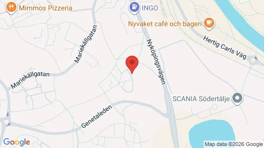 Lägenheter att hyra i Södertälje - kort over placeringen