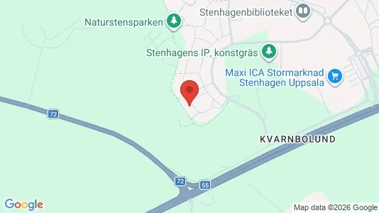 Lägenheter att hyra i Uppsala - kort over placeringen