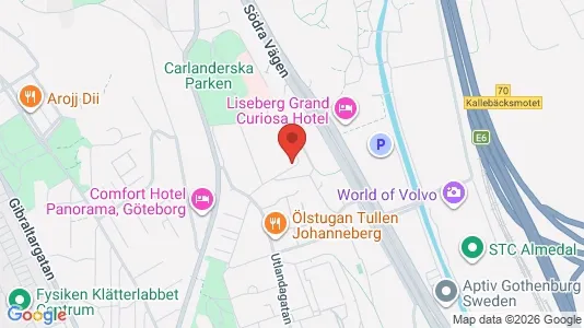 Lägenheter att hyra i Johanneberg - kort over placeringen