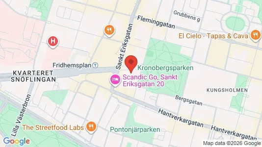 Lägenheter att hyra i Kungsholmen - kort over placeringen