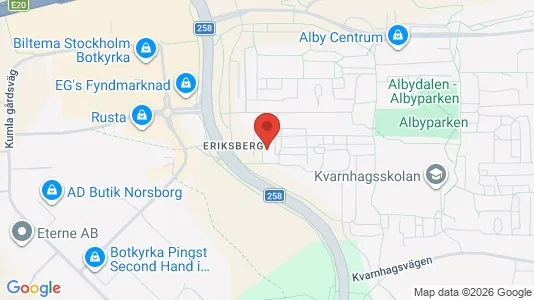 Lägenheter att hyra i Botkyrka - kort over placeringen