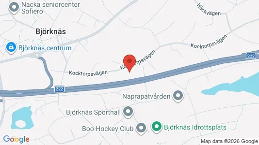 Lägenheter att hyra i Nacka - kort over placeringen