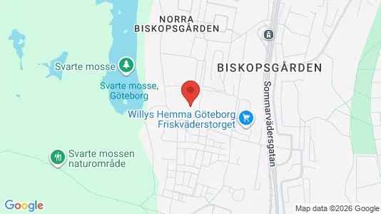 Lägenheter att hyra i Västra hisingen - kort over placeringen