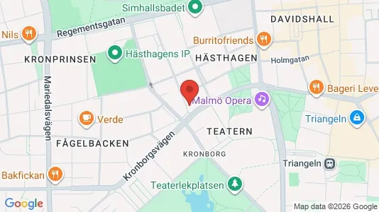 Lägenheter att hyra i Malmö Centrum - kort over placeringen