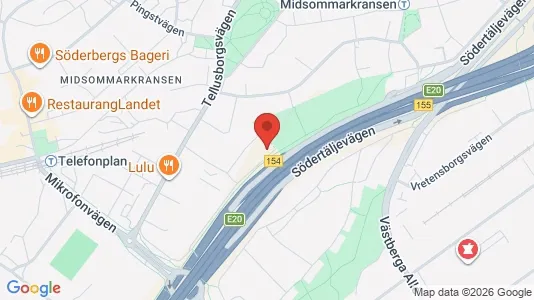 Lägenheter att hyra i Söderort - kort over placeringen