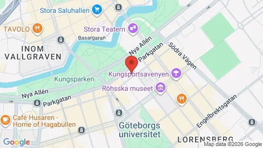 Lägenheter att hyra i Göteborg Centrum - kort over placeringen