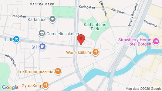 Lägenheter att hyra i Örebro - kort over placeringen