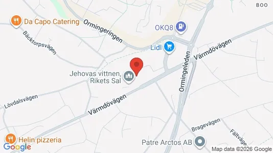 Lägenheter att hyra i Nacka - kort over placeringen