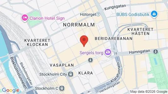 Lägenheter att hyra i Stockholm Innerstad - kort over placeringen