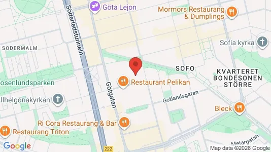 Lägenheter att hyra i Södermalm - kort over placeringen