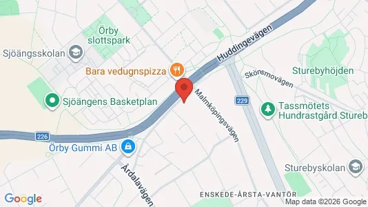 Lägenheter att hyra i Söderort - kort over placeringen