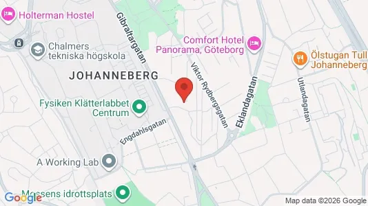 Lägenheter att hyra i Johanneberg - kort over placeringen