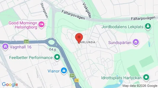 Lägenheter att hyra i Helsingborg - kort over placeringen