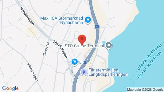 Lägenheter att hyra i Nynäshamn - kort over placeringen