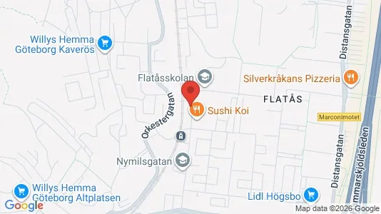 Lägenheter att hyra i Askim-Frölunda-Högsbo - kort over placeringen
