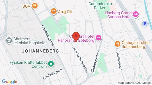 Lägenheter att hyra i Johanneberg - kort over placeringen