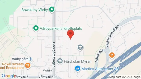 Lägenheter att hyra i Huddinge - kort over placeringen