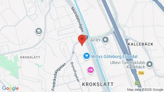 Lägenheter att hyra i Johanneberg - kort over placeringen