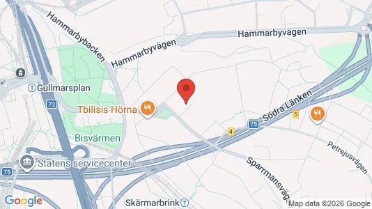 Lägenheter att hyra i Söderort - kort over placeringen