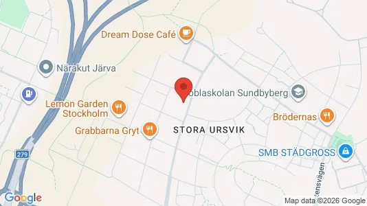 Lägenheter att hyra i Sundbyberg - kort over placeringen