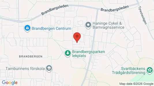 Lägenheter att hyra i Haninge - kort over placeringen