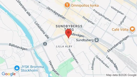 Lägenheter att hyra i Sundbyberg - kort over placeringen